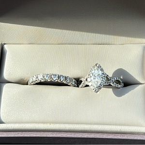 Diamond Engagement ring and wedding band